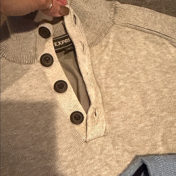 MENS BUNDLE OF THREE Express Long Sleeve Light Sweaters Shirts - Picture 3 of 6